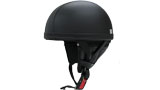 Leather Top Helmet Black