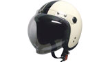 シールド付ジェットヘルメットIVORY/BK
