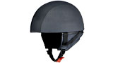 Leather Half Helmet Damage Black